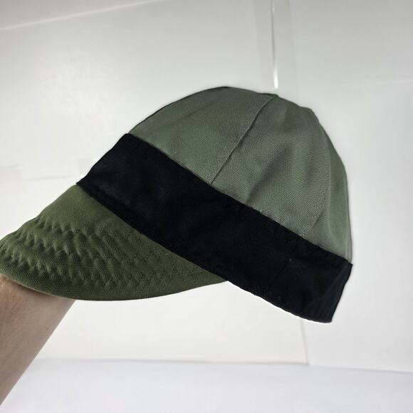 Welder Nation Welding Hat Cap Size 7 5/8 Reversible Green/Black skulls - Picture 4 of 11